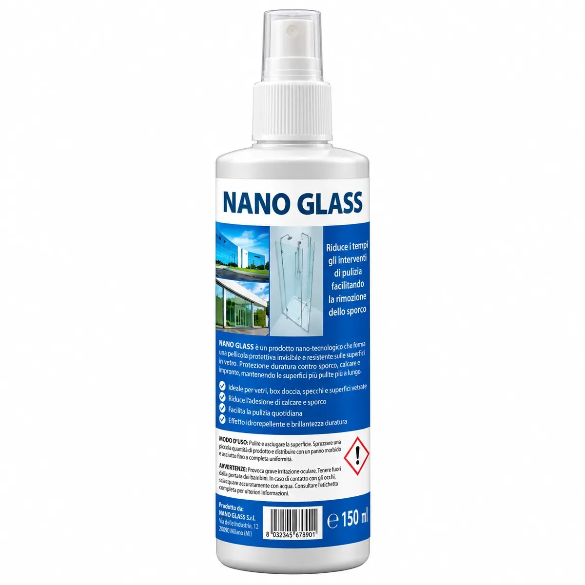 NANOGLASS Impregnace na skleněné kouty, okna, výlohy a fasády