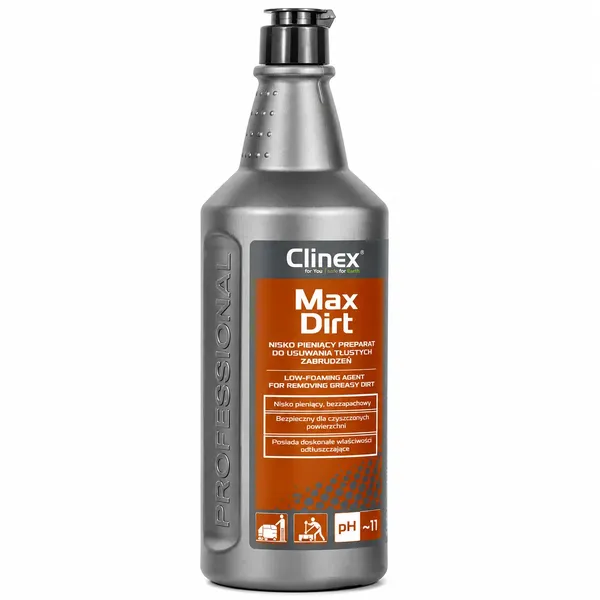 CLINEX MaxDirt – Všestranný tekutý přípravek na mastné nečistoty