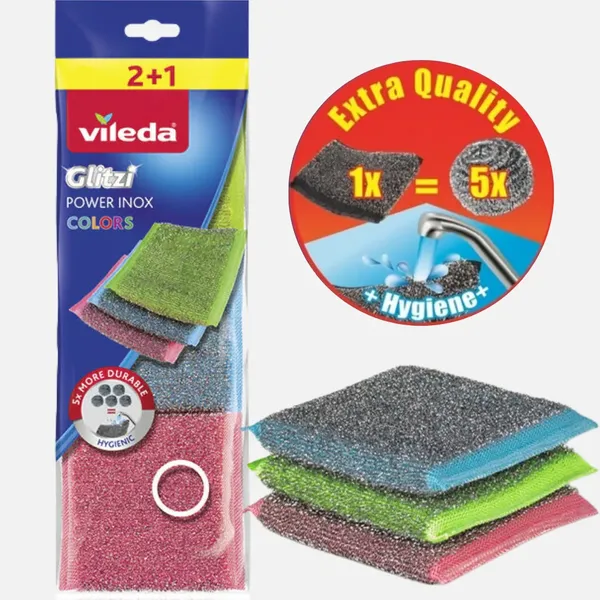 Vileda Inox colors drátěnka