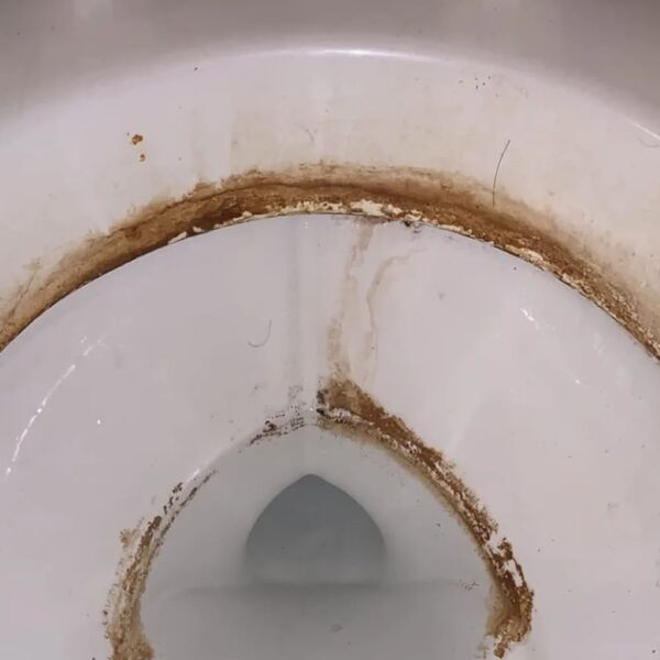 WC před vyčištěním